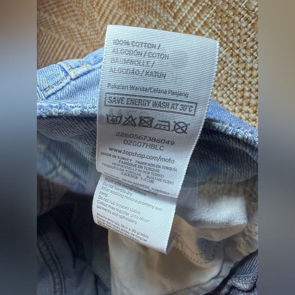 Topshop Moto Hayden Light Wash Ripped Denim Jeans,Women's W28,L30 - Picture 7 of 8